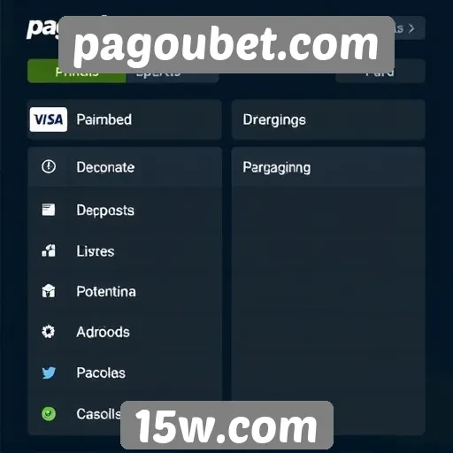 Comparação de métodos de pagamento disponíveis no pagoubet.com